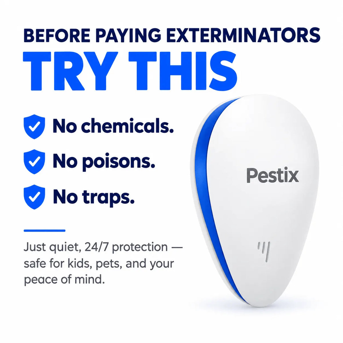 Pestix™ 2026 Upgraded Pest Repeller - Banish Pests For Good