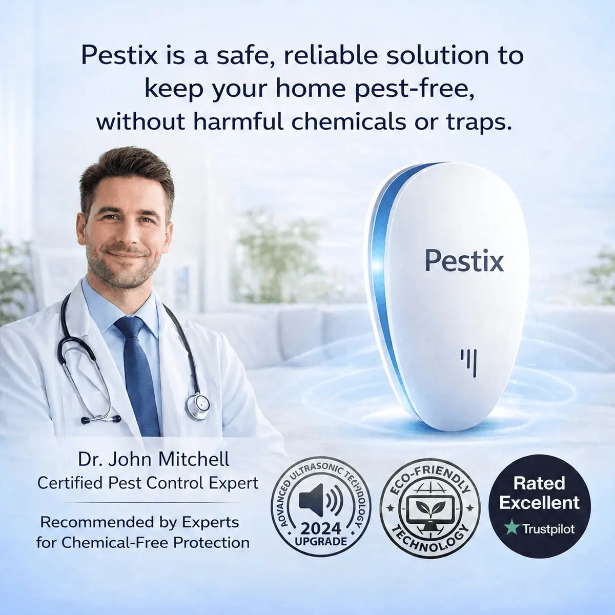 Pestix™ 2026 Upgraded Pest Repeller - Banish Pests For Good